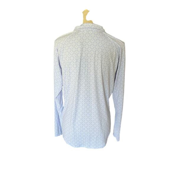 Women's Walter Hagen P 11 1/4 Zip Golf Pullover Top - Geo Crisp Peri - Sz L, NWT - Picture 8 of 13